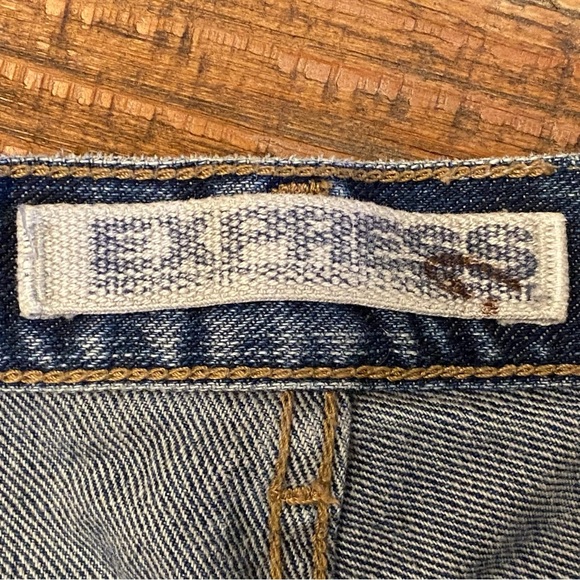 Vintage Y2K Express Precision Fit Low Rise Flare Jeans Size 9/10 Regular - Picture 6 of 13